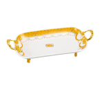 Piring Persegi Panjang dengan Pegangan P141 Padi